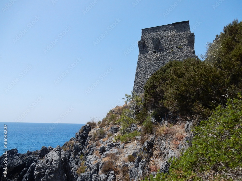 Marina di Camerota - Torre Zancale da Cala Fortuna