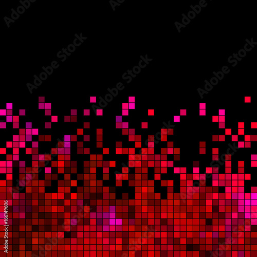 abstract vector square pixel mosaic background