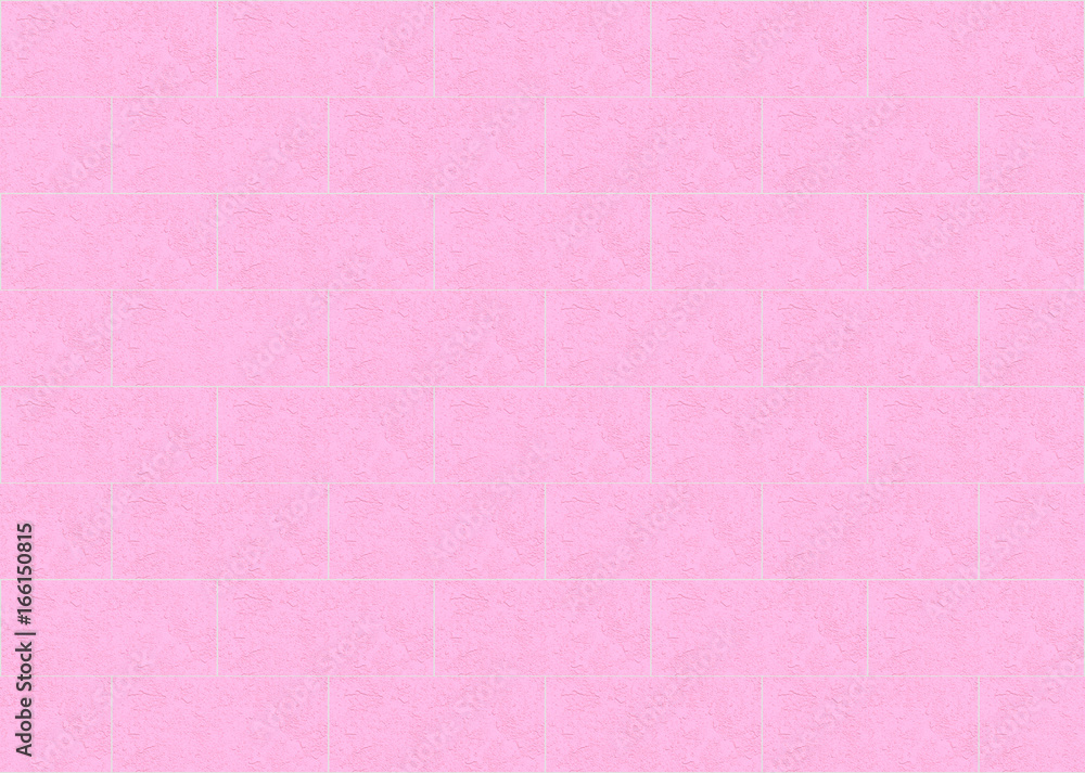 Fototapeta premium 3d rendering. light pink brick block wall background