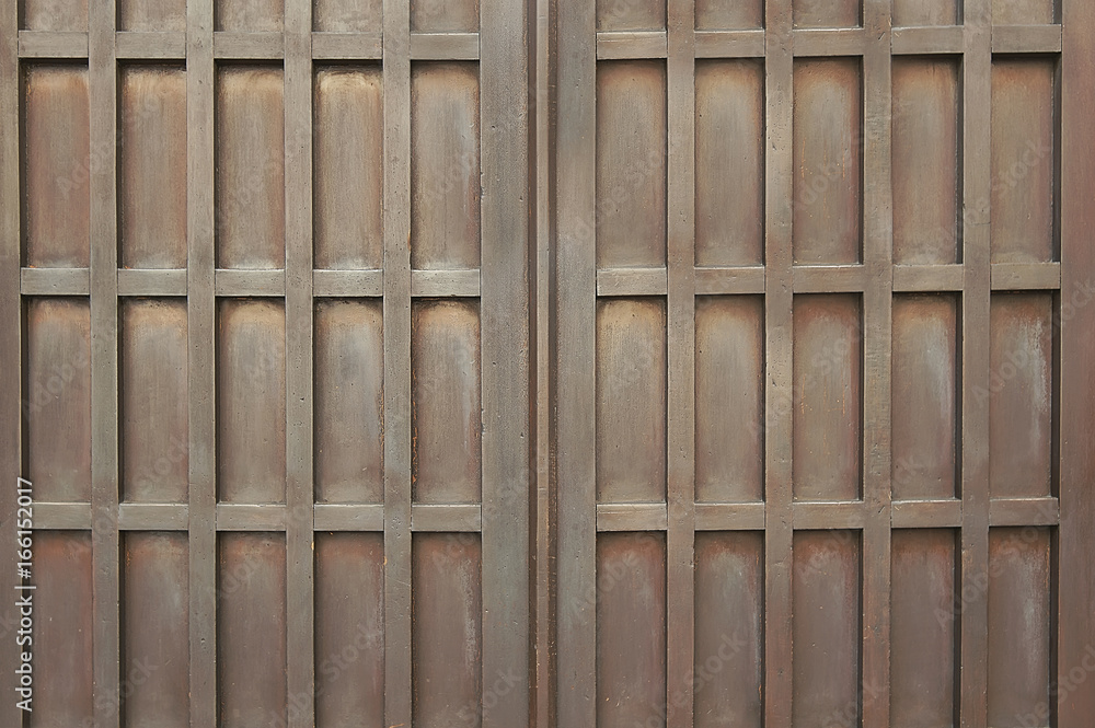 Old dark brown wooden door Old dark brown wooden door