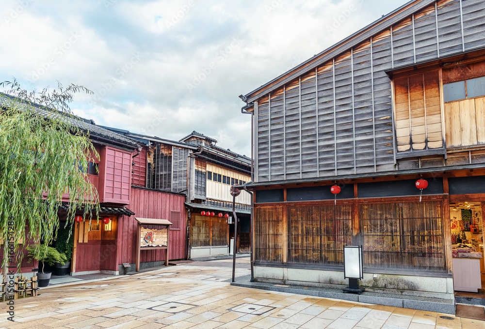 古都金沢 東茶屋街の町並み 古都金沢 東茶屋街の町並み