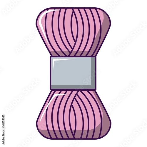 Coil of thread icon, cartoon style