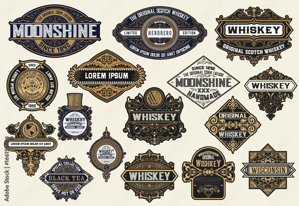 Mega pack of labels and banners