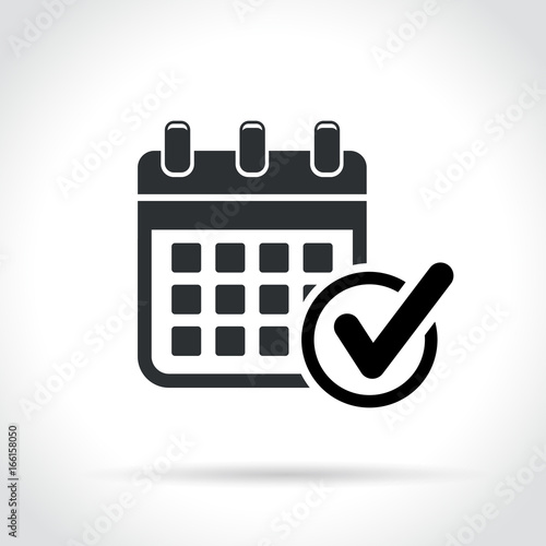 calendar with check mark icon