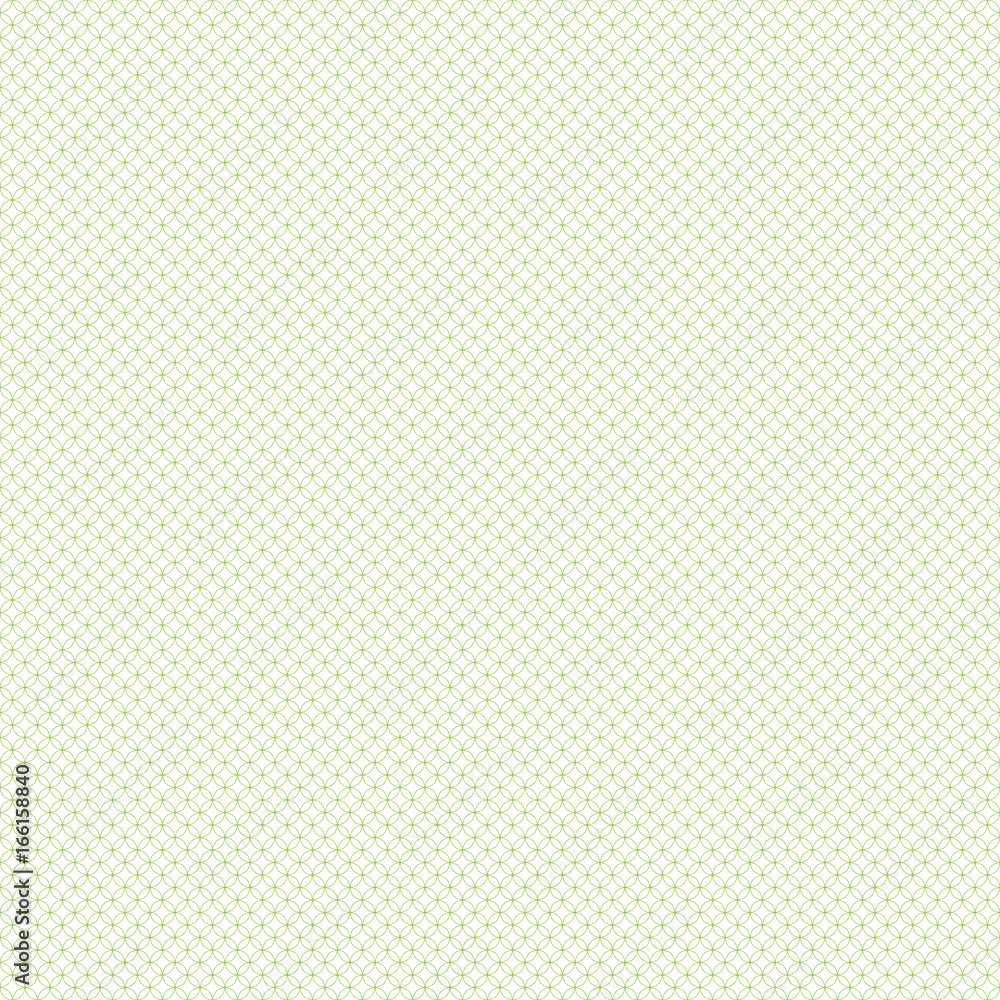 Seamless pattern in green color made of circles. Inspired of banknote, money design, currency, note, check or cheque, ticket, reward. Watermark security. Vector. Seamless pattern in green color made of circles. Inspired of banknote, money design, currency, note, check or cheque, ticket, reward. Watermark security. Vector.