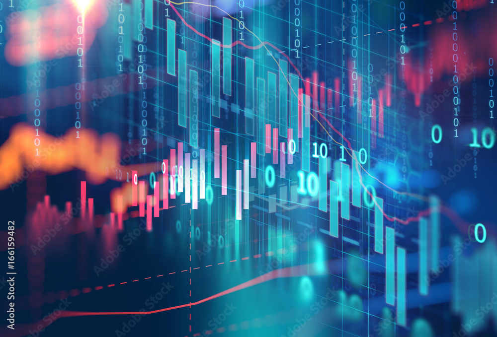 technical financial graph on technology abstract background technical financial graph on technology abstract background