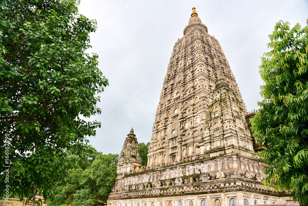 Mahabodhi Temple in Bodh Gaya, the Holy Place of Buddha's Enlightenment