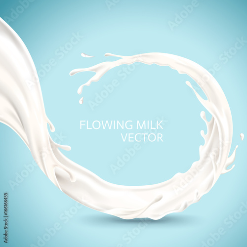 Flowing milk element