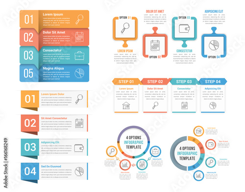 4 Steps Infographics