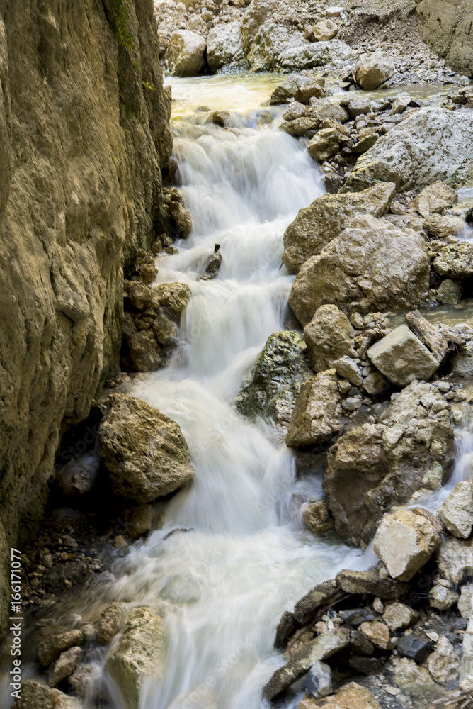 Fototapeta premium Waterfall formed on the Bistrita River, Valcea County, Romania