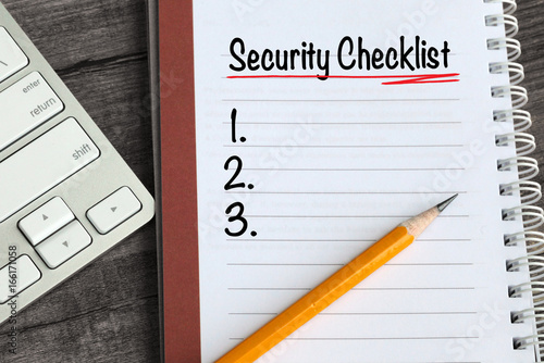 security checklist concept