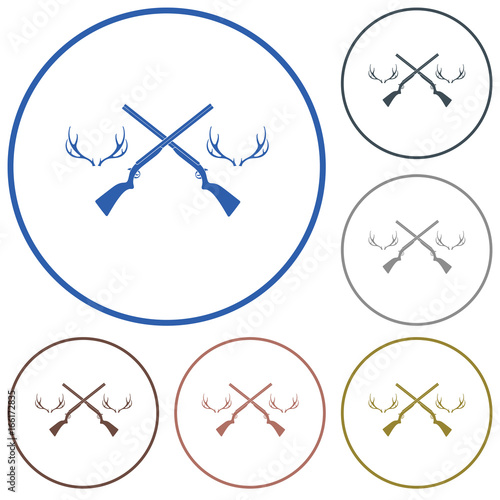 Hunting club logo icon
