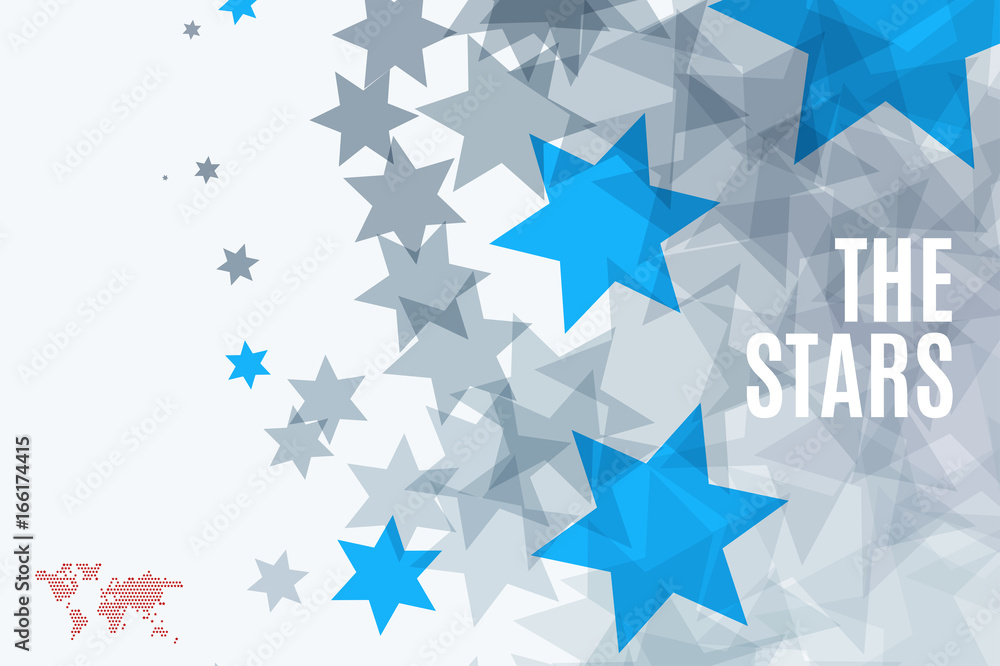 Abstract vector design elements with stars for fun Abstract vector design elements with stars for fun