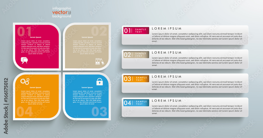 Infografik Verzeichnis 4 Optionen Infografik Verzeichnis 4 Optionen