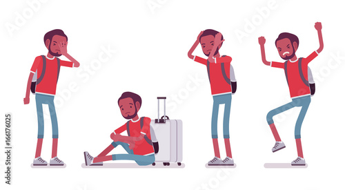 Black male tourist negative emotions