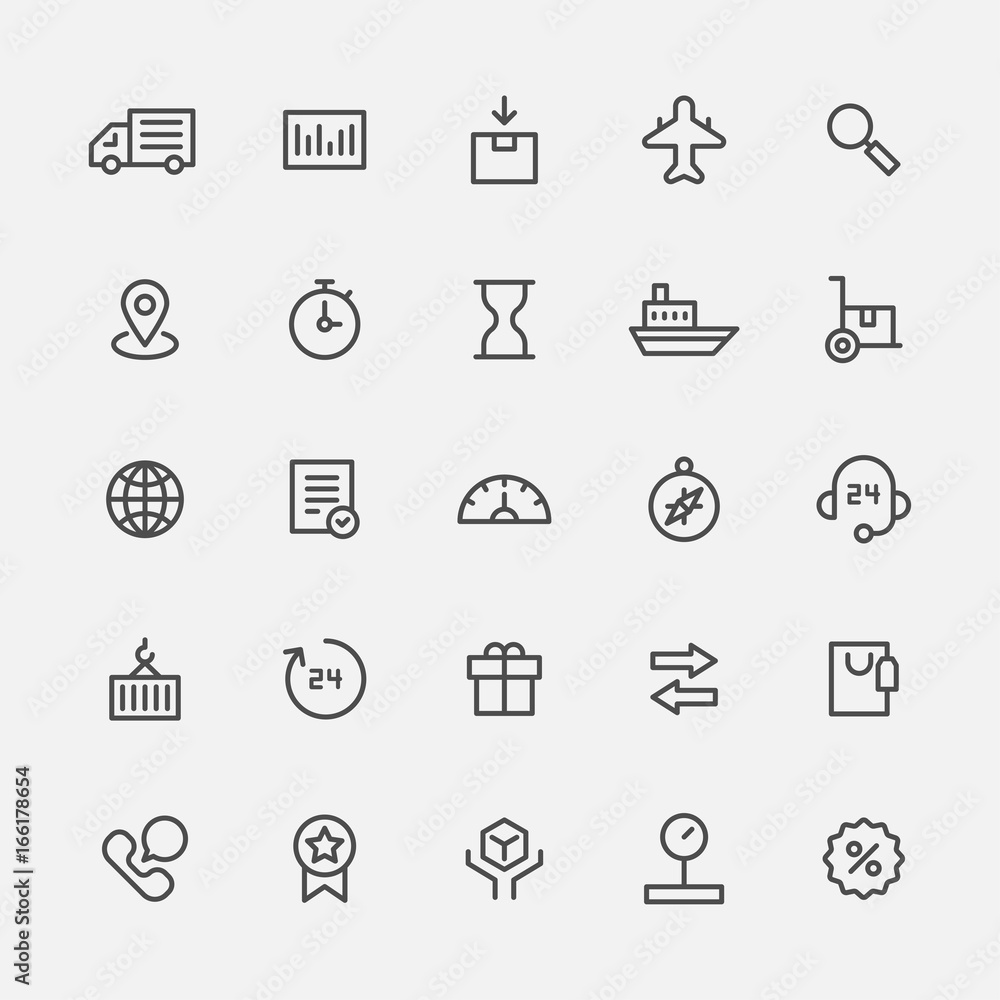 delivery vector flat design illustration set delivery vector flat design illustration set