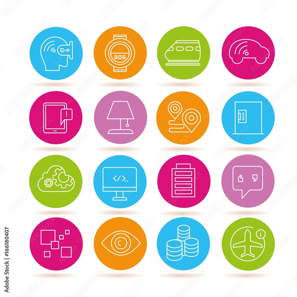 internet of things icons, smart device icons internet of things icons, smart device icons