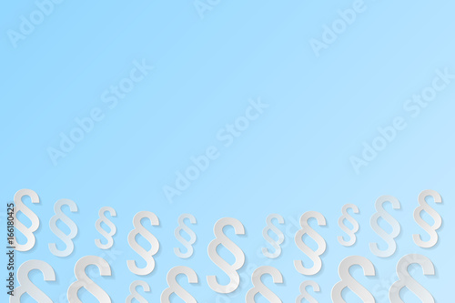 3d paragraphs on blue background. Vector.