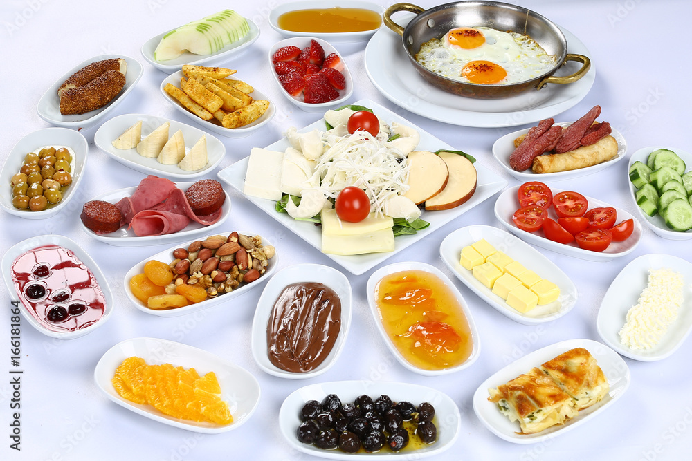 Rich and delicious breakfast table Rich and delicious breakfast table