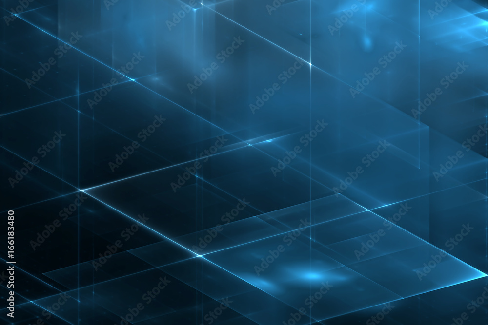 Abstract blue business science or technology background