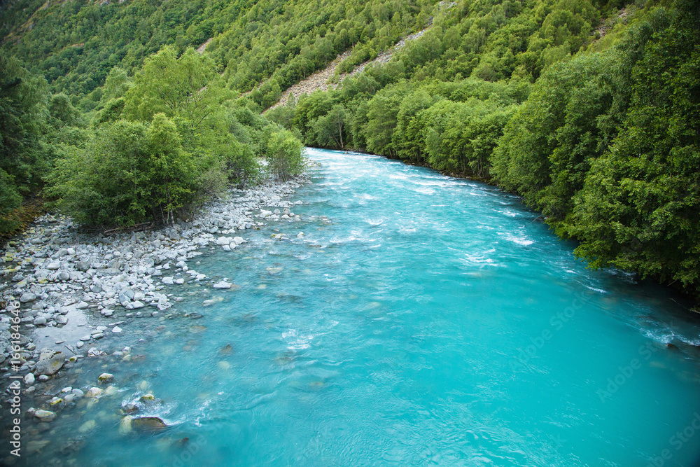 green Utla river in Utladalen, Norway green Utla river in Utladalen, Norway