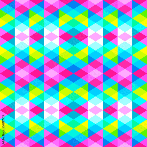 Geometrical seamless pattern of triangles