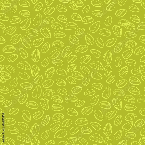 seamless texture with drawing pistachio kernels for your design
