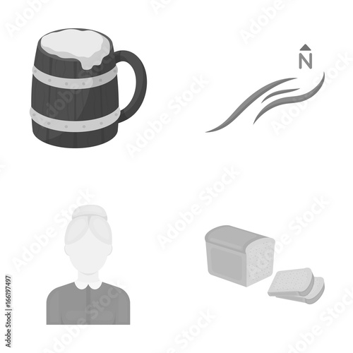 history, respect, memories and other web icon in monochrome style. food, rye, old, icons in set collection.