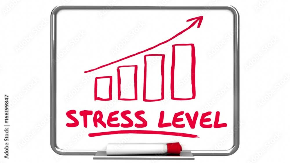 Stress Level Overworked Arrow Rising Workload 3d Animation Stress Level Overworked Arrow Rising Workload 3d Animation