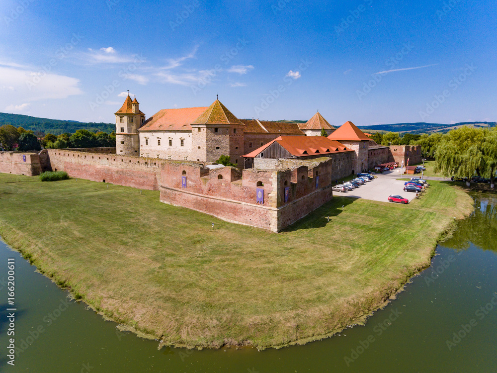 Fogarasch medieval fortress in the city of Fagaras Transylvania Romania