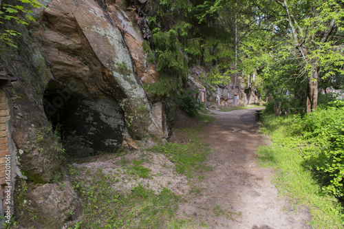 Sand rock cave in Ligatne