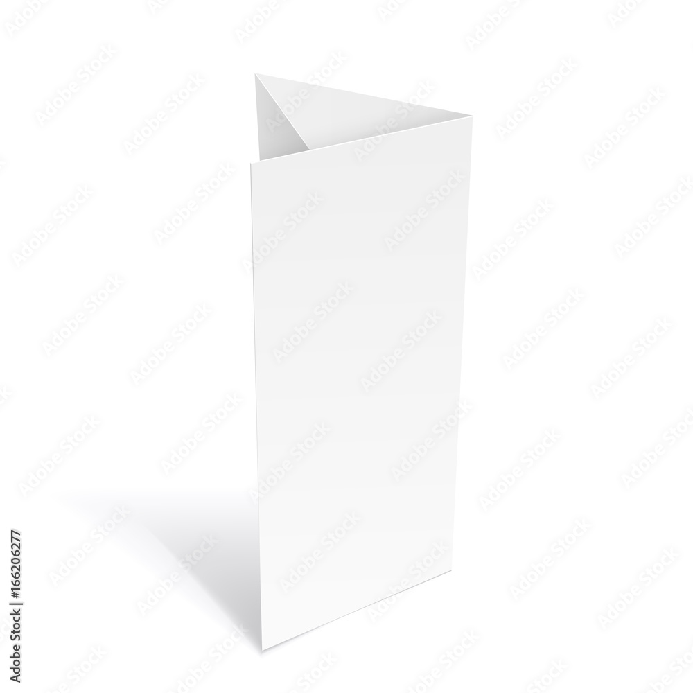 Realistic White blank booklet Realistic White blank booklet