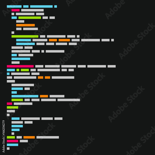 Program Code Listing, Abstract Programming Background. Vector