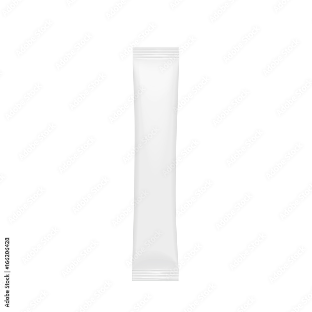 Realistic White Blank template Packaging Stick Realistic White Blank template Packaging Stick