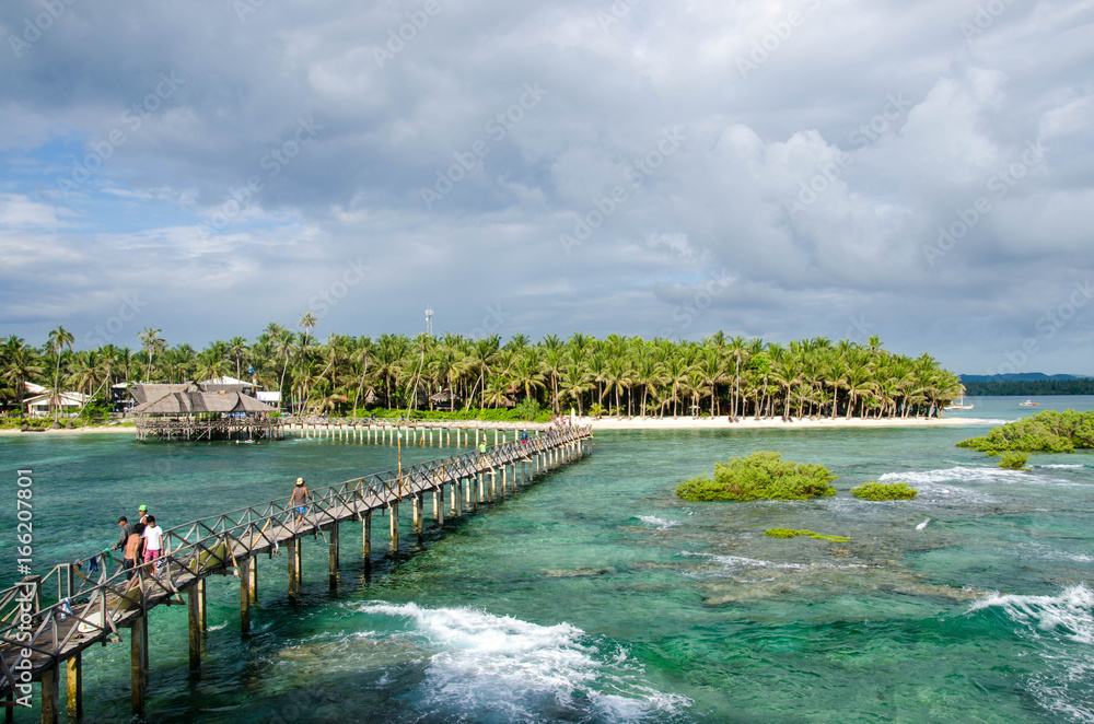 Fototapeta premium sunset surf siargao