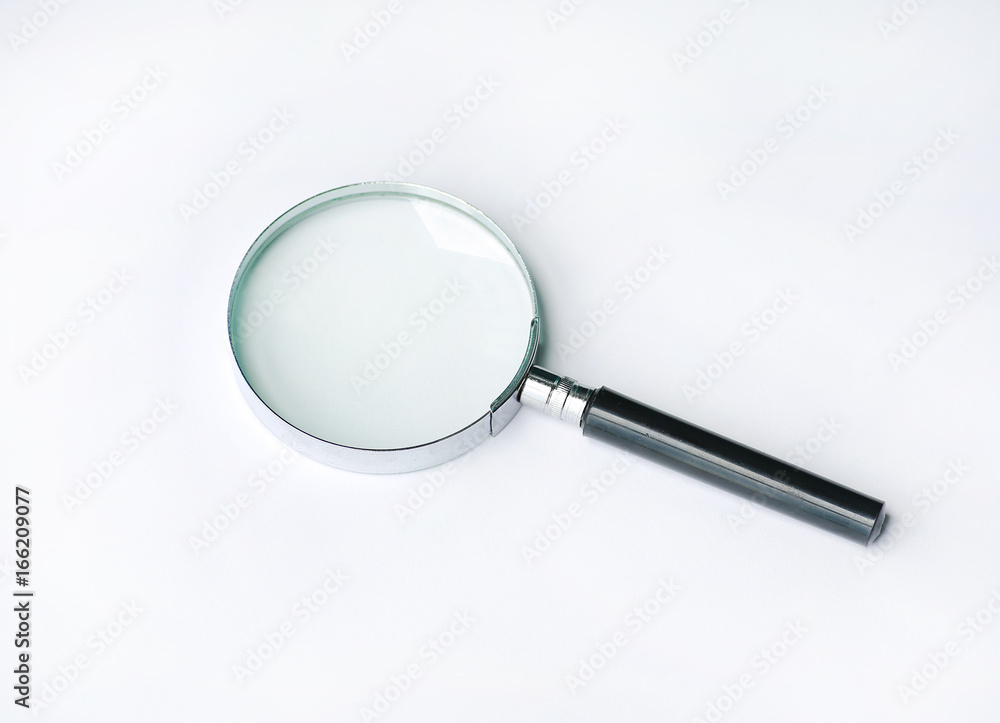 Magnifying glass isolated on white background. Magnifying glass isolated on white background.