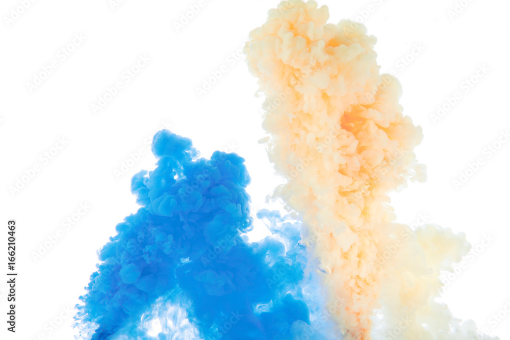 Fototapeta premium Liquid Flow Blue Cream