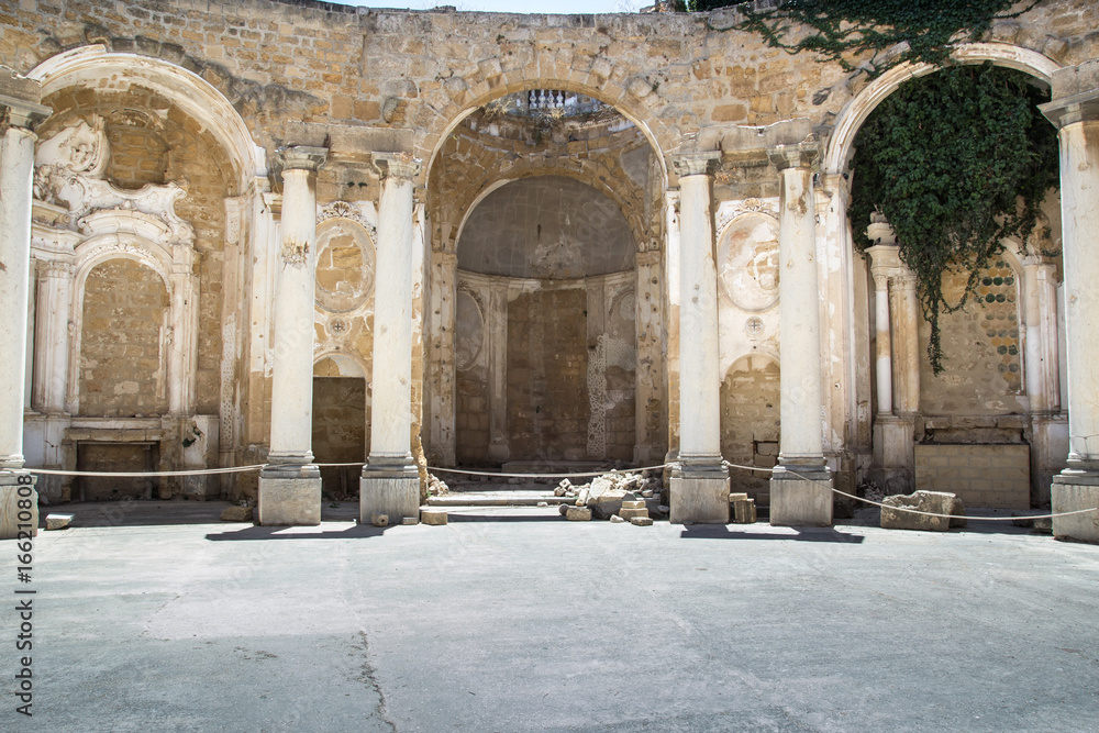 Interno della Chiesa Barocca di Sant'Ignazio a Mazara del Vallo (Trapani) 