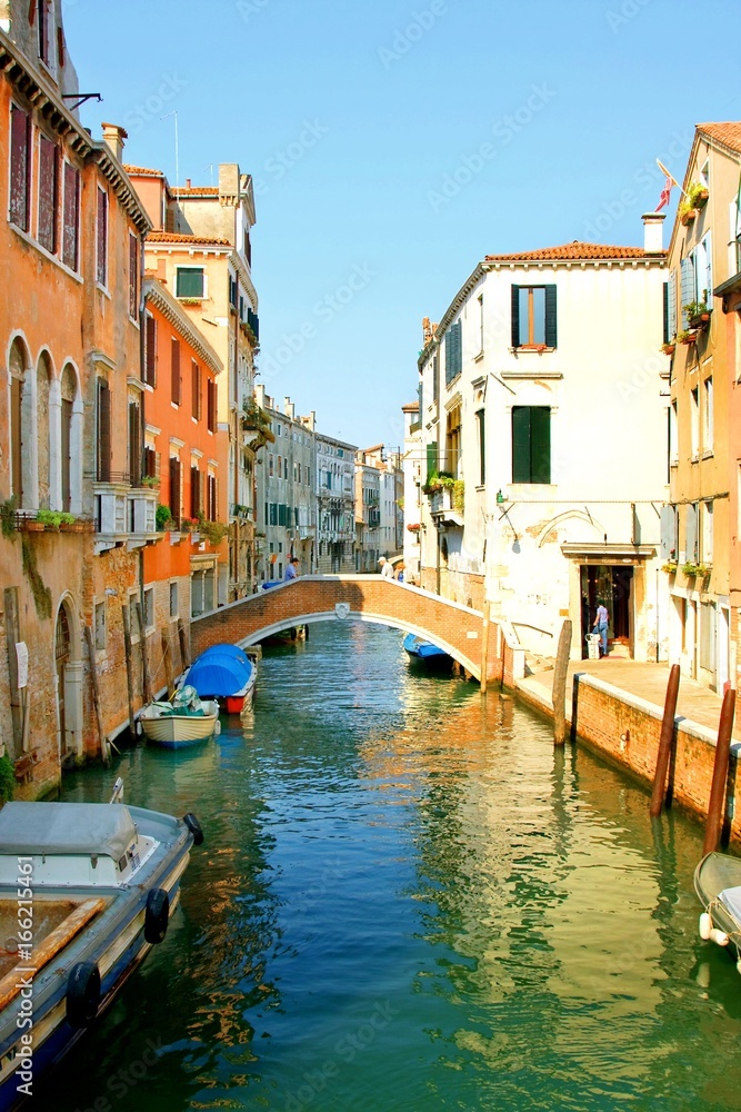 Italy. Venice. Canal and architecture