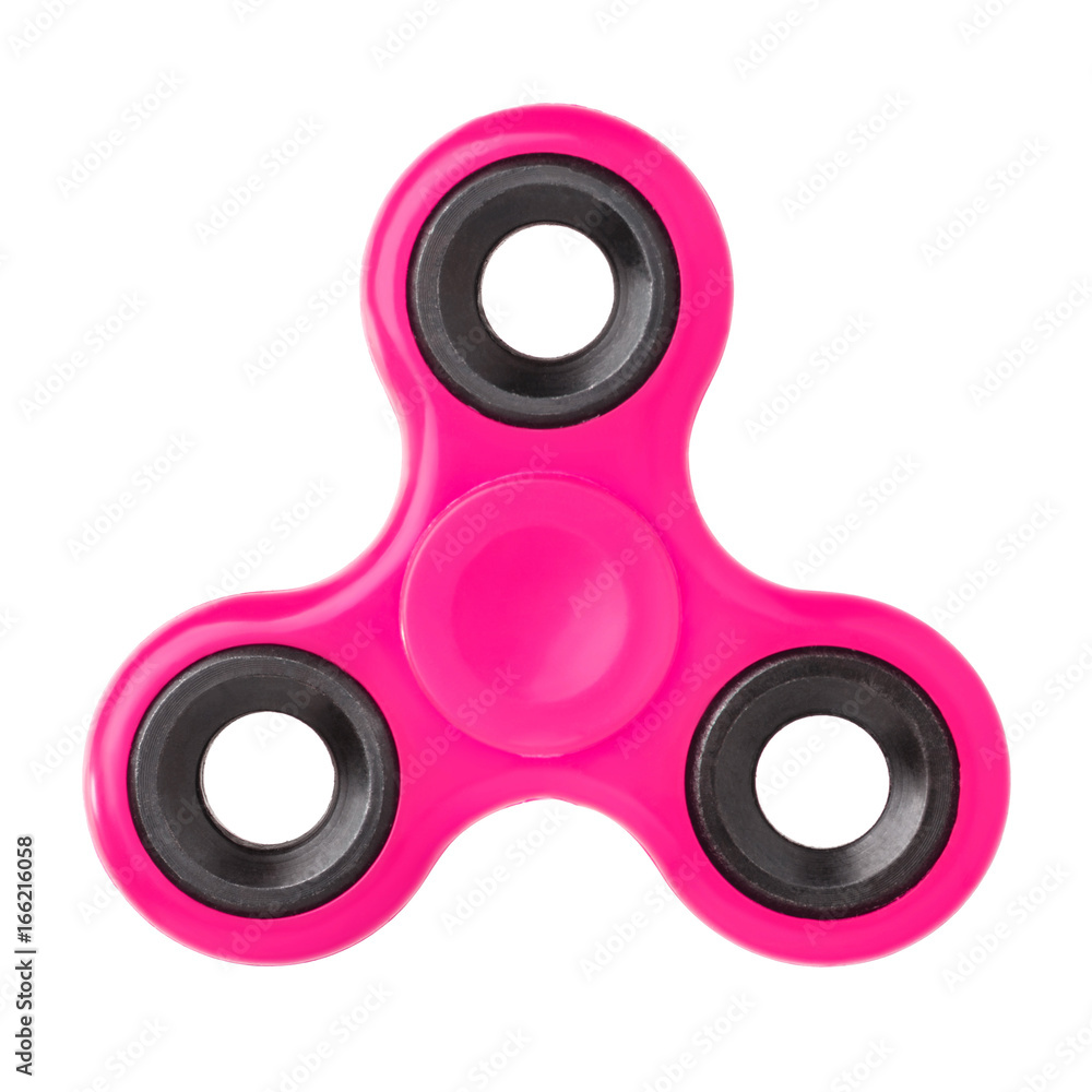 Pink spinner isolated on white background
Pink spinner isolated on white background