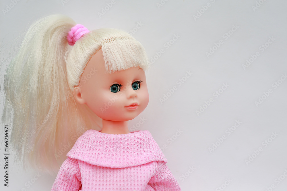 Cute Baby doll on white background. Cute Baby doll on white background.