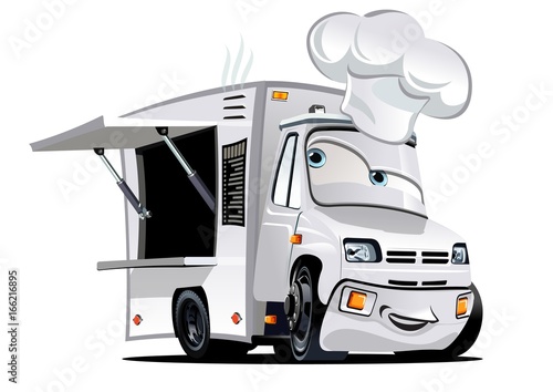 Cartoon food truck