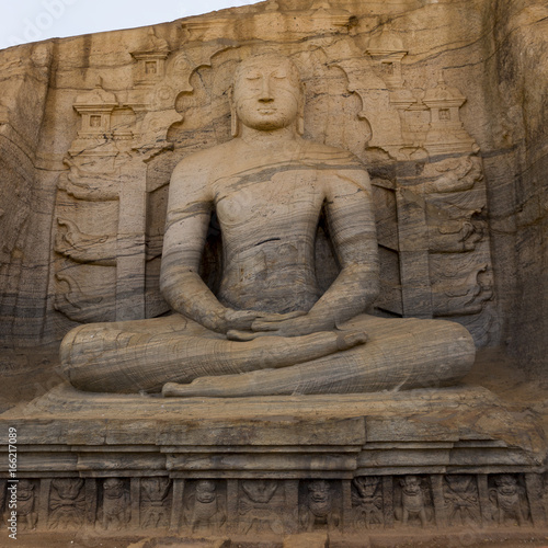 Buddha statue  Gal Vihara  Polonnaruwa  Unesco World Heritage Site