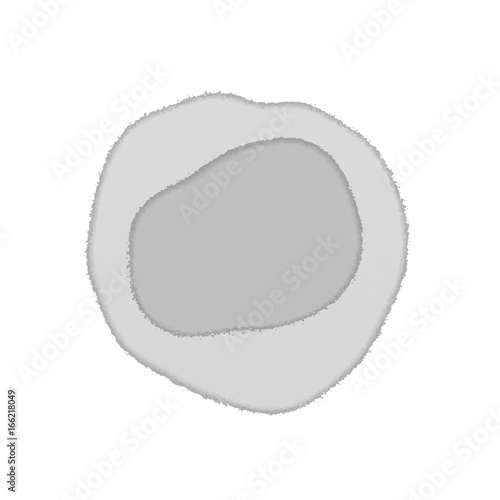 grey watercolor stain. puddle, blot paint gray. white background. monochrome grunge texture. vector illustration