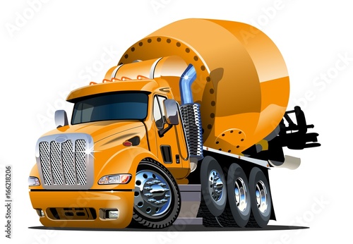 Cartoon Mixer Truck