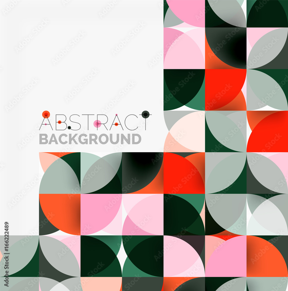 Modern geometrical abstract background circles