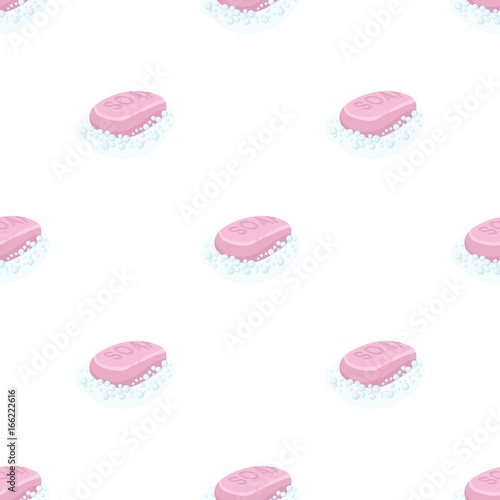 Soap icon in cartoon style isolated on white background. Cleaning symbol stock vector illustration.