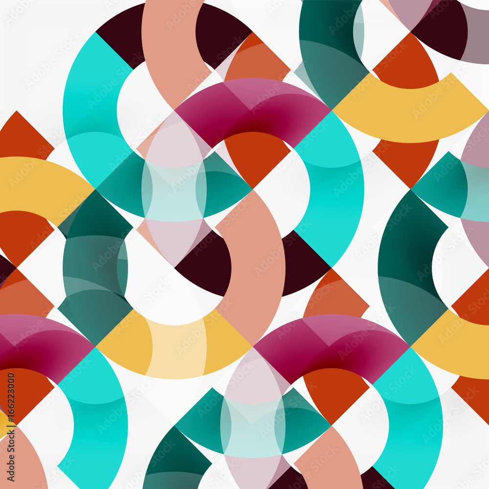 Colorful rings on grey background, modern geometric pattern design Colorful rings on grey background, modern geometric pattern design
