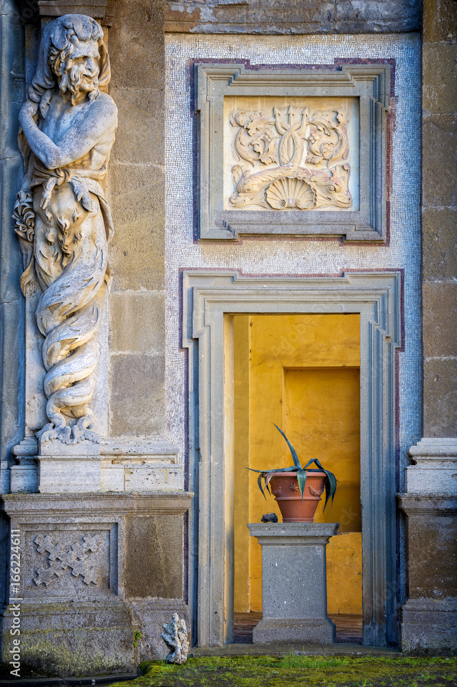 Villa Aldobrandini in Frascati. Detail of the Water Theater (Polyphemus), Rome. Italy.jpg Villa Aldobrandini in Frascati. Detail of the Water Theater (Polyphemus), Rome. Italy.jpg