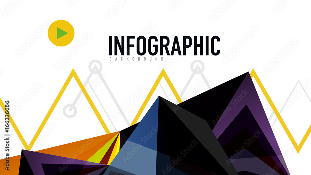 Modern triangle presentation template Modern triangle presentation template